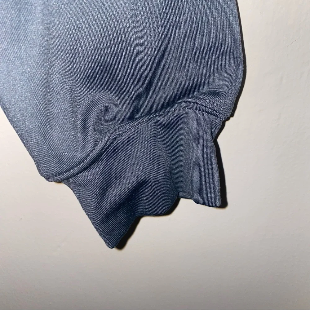 Nike Pro Large Fitted Long Sleeve Mock Neck Tee - Gray - Picture 9 of 11
